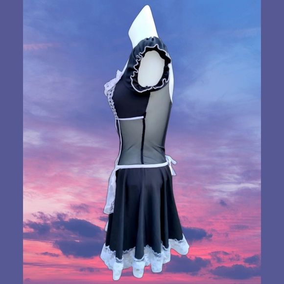 Vtg French Maid Costume - Picture 6 of 10